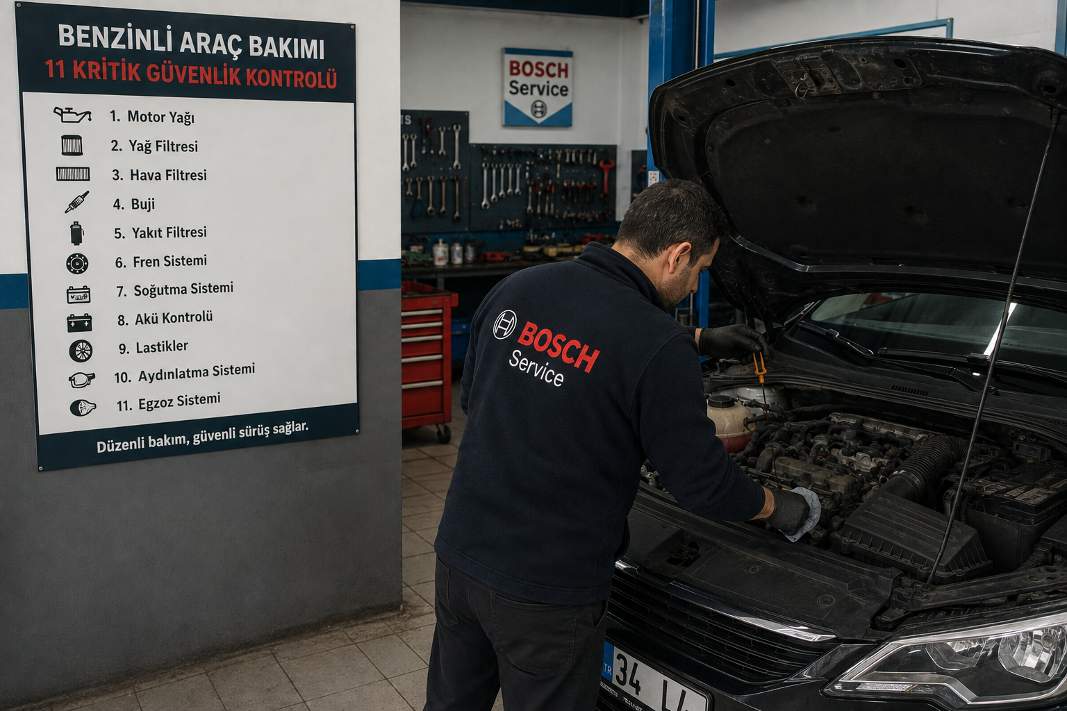 Benzinli Araç Bakımı: 11 Kritik Güvenlik Kontrolü