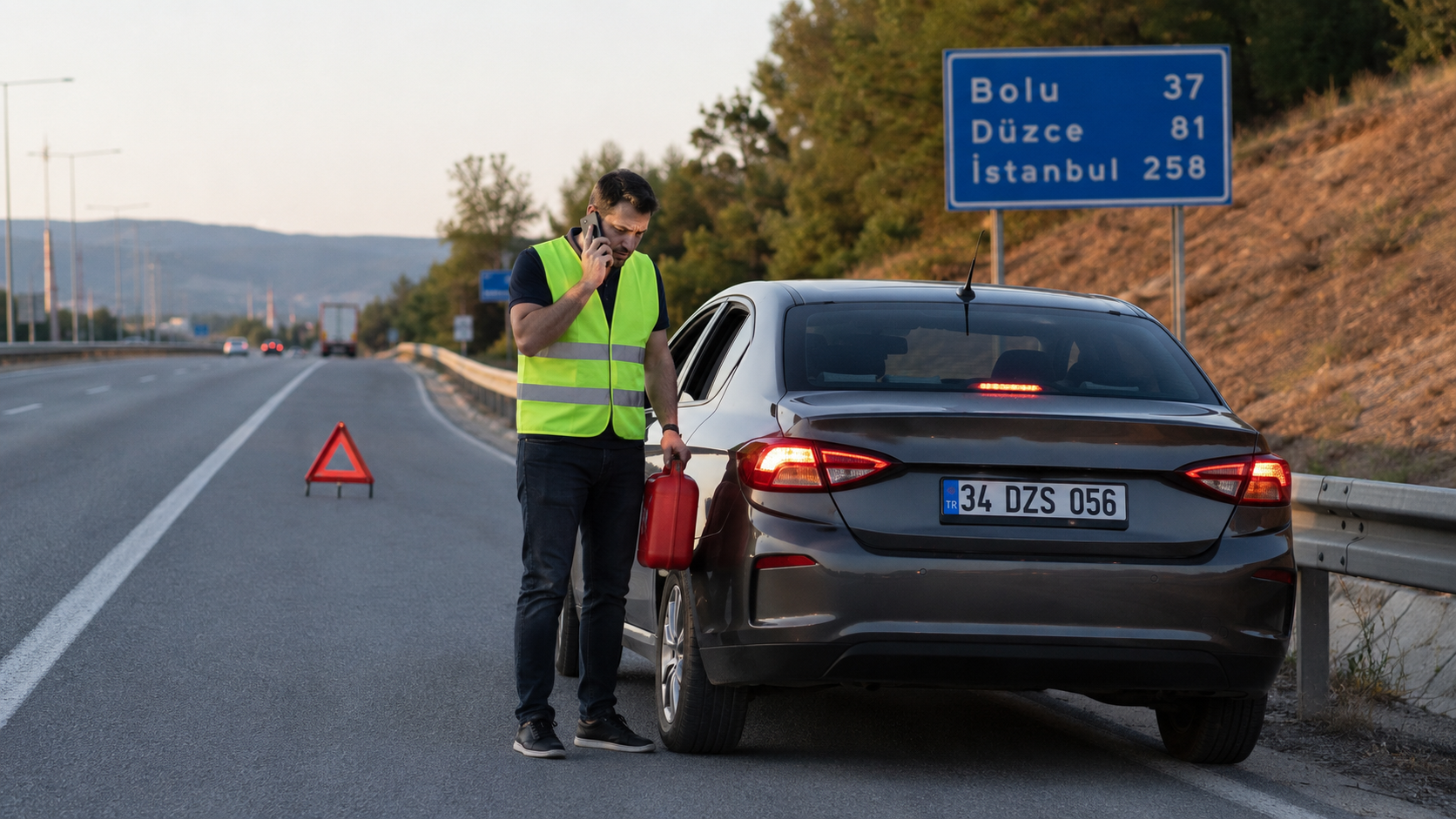 Yolda Yakıt Bitmesi: 7 Güvenli Yol Yardım Adımı
