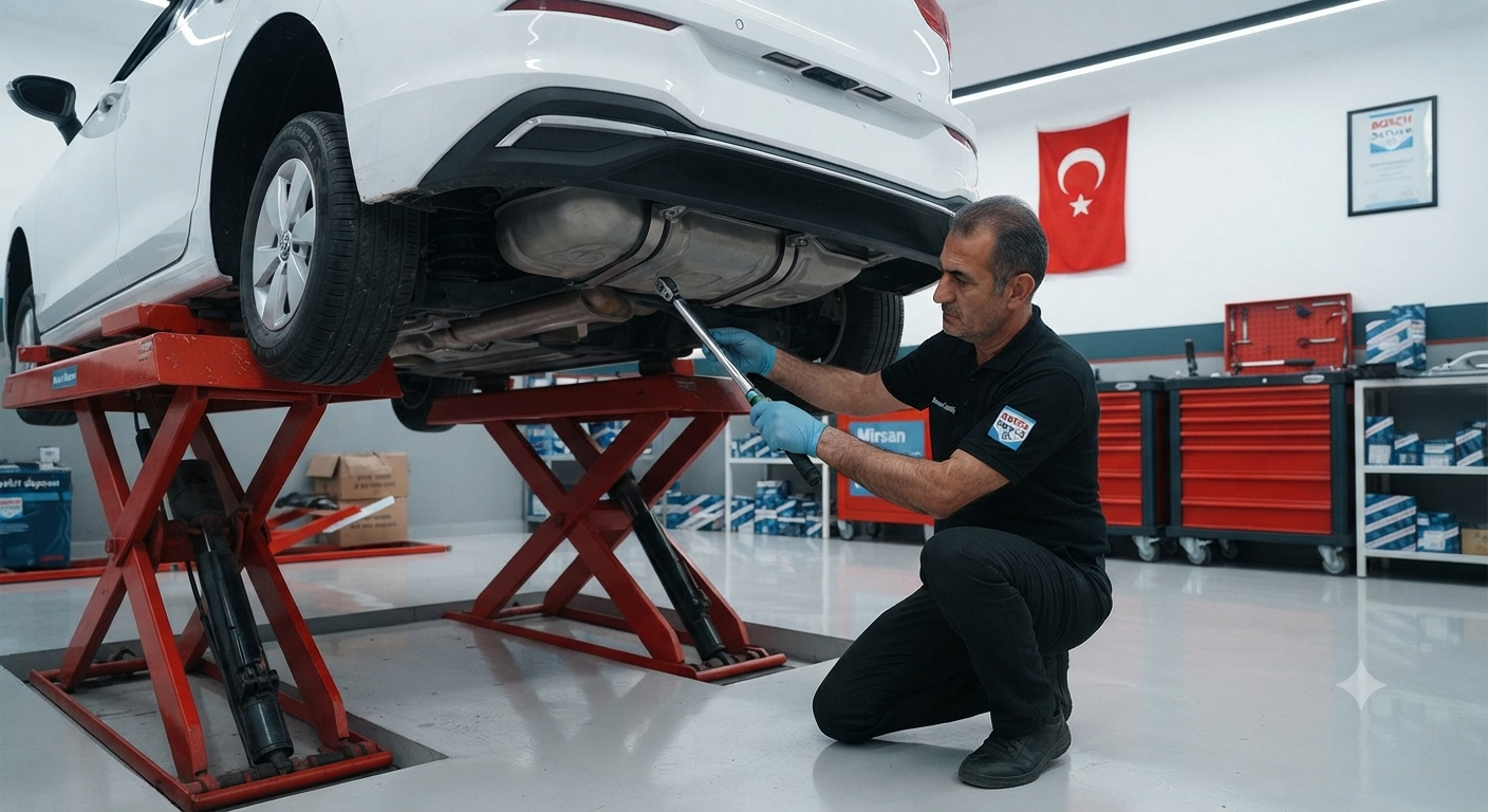 Mirsan Otomotiv Bosch Car Service Anadolu Yakası merkezinde modern araçlar için güvenli yakıt deposu onarımı ve sızıntı kontrolü